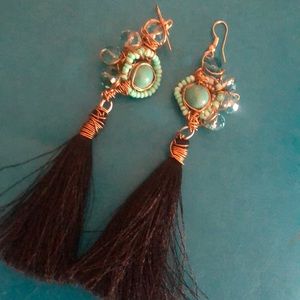 Hand made earrings.